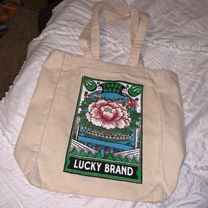 Lucky Brand Vintage Canvas Tote Bag